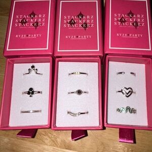 Ryze Stackerz Sterling Rings Size 8